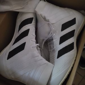 BRAND NEW IN BOX Adidas Speedex 18 Black/White Men's Size 10 Boxing Shoe